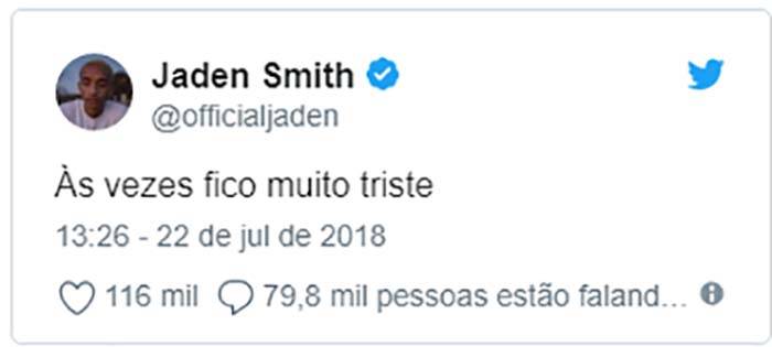 Jaden Smith Volta A Fazer Post Em Português No Twitter