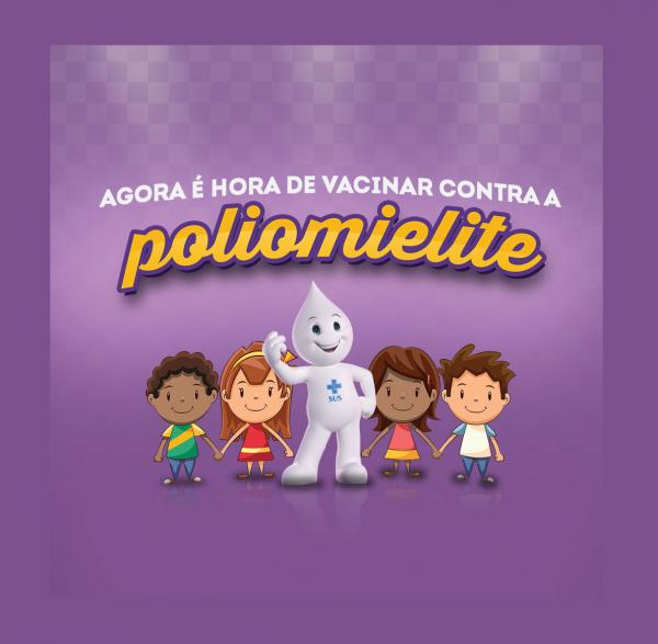Agora é hora de se vacinar contra a Poliomielite