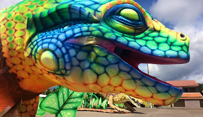 Boi Caprichoso chega à concentração do Bumbódromo