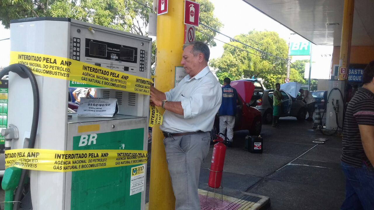 Posto BR da Castelo Branco é interditado após abastecer veículos com gasolina adulterada