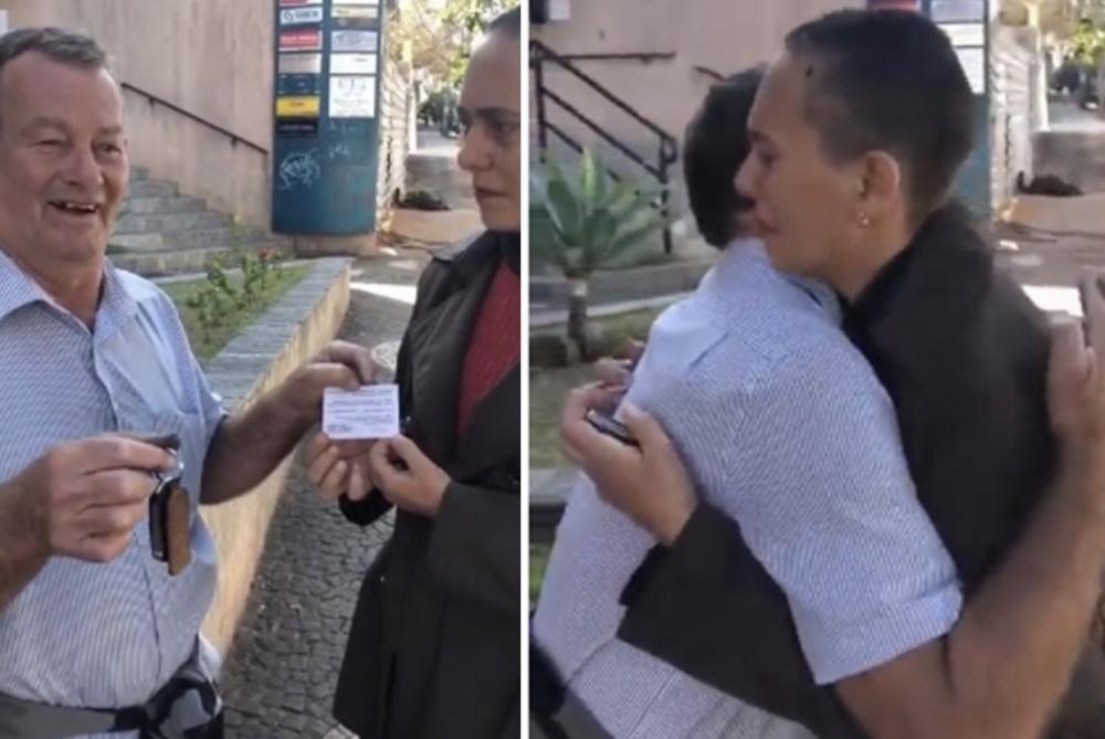 Aposentado ganha carro em rifa e devolve para ajudar mulher doente