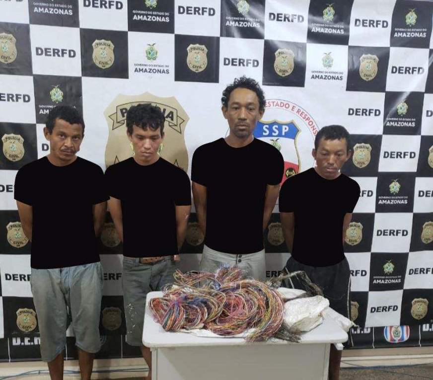 Quadrilha é presa por furtar fios de cobre de empresa de telefonia