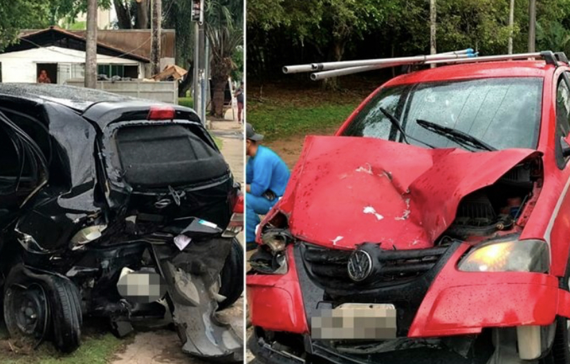 Colisão entre carros deixa quatro feridos na Ponta Negra