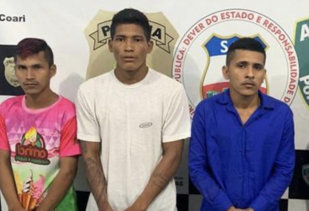 Trio é preso suspeito de matar homem durante assalto no Amazonas