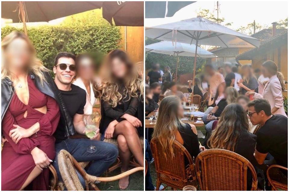 Advogado faz festa com amigos em restaurante de luxo e fotos geram revolta