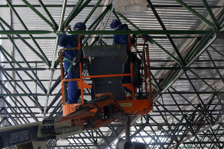 Avança obra de revitalização no Terminal de Integração da Cidade Nova