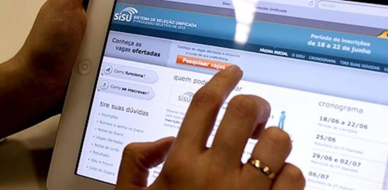 Matrículas para a primeira chamada do Sisu terminam nesta terça-feira