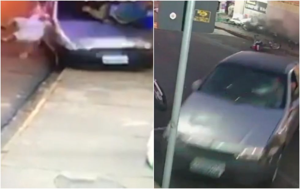 Motorista sobe em calçada, atropela três pessoas e se recusa fazer teste do bafômetro