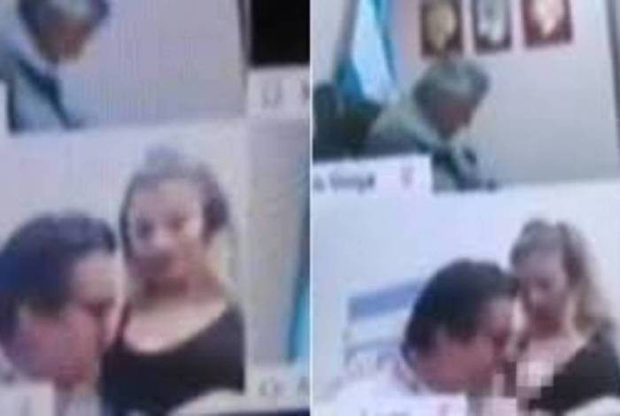 Deputado é flagrado beijando seios de mulher em sessão virtual da Câmara; vídeo