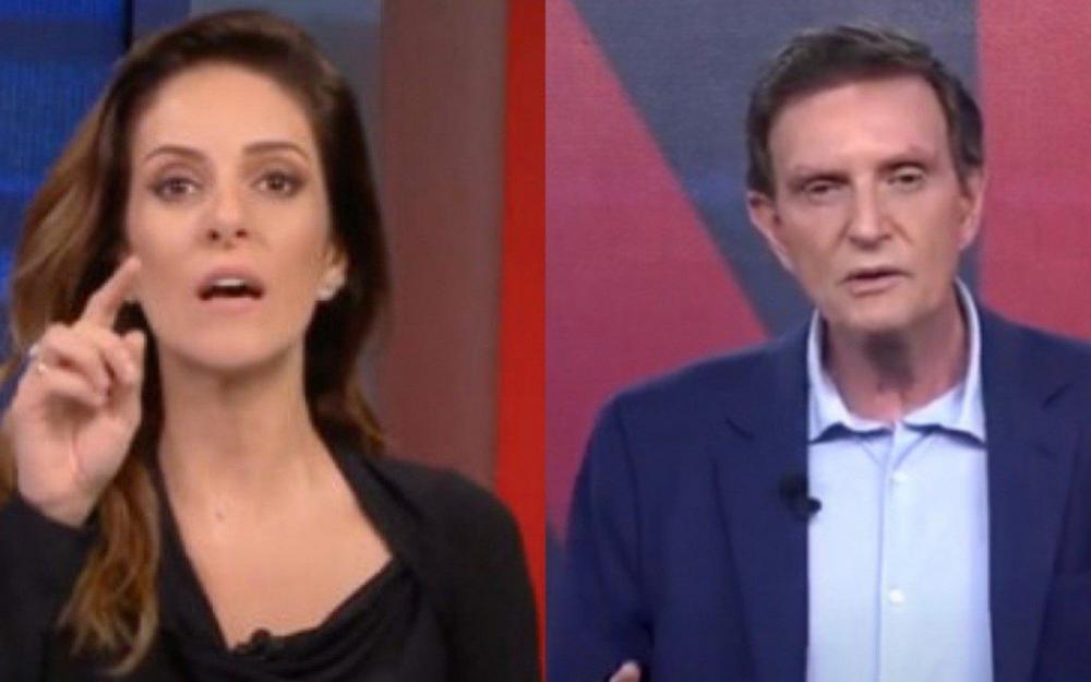 Ao vivo na CNN, Crivella chama Globo de 'lixo' e recebe bronca de Monalisa Perrone