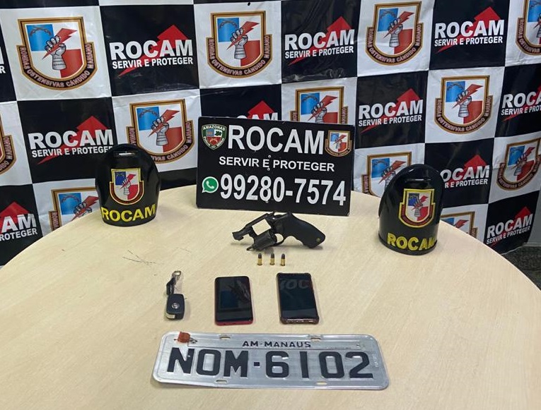 Homem com passagem por homicídio é preso por porte ilegal de arma na zona norte de Manaus