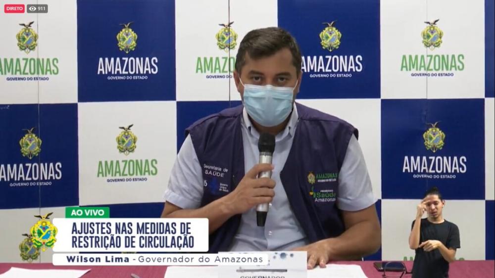 Wilson baixa decreto que diminui toque de recolher no Amazonas