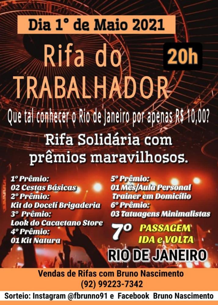  Rifa solidária tem prêmios até para o Rio de Janeiro