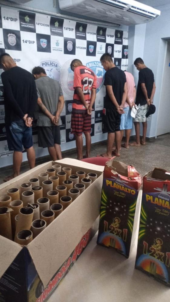 Polícia prende mais de 60 membros do CV que participaram de foguetório em Manaus
