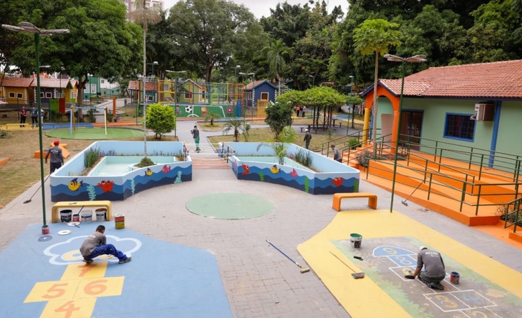 Parque Cidade da Criança é revitalizado e entregue em Manaus