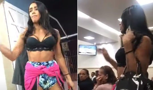 Vídeo: Travesti invade culto, cobra pastor por programa e viraliza nas redes sociais