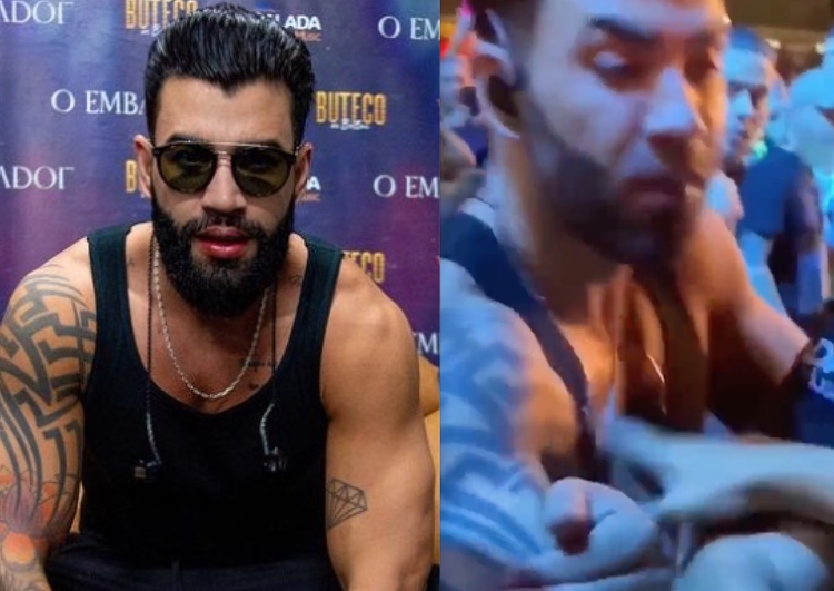 Gusttavo Lima tem colar de R$ 100 mil furtado por fã durante show