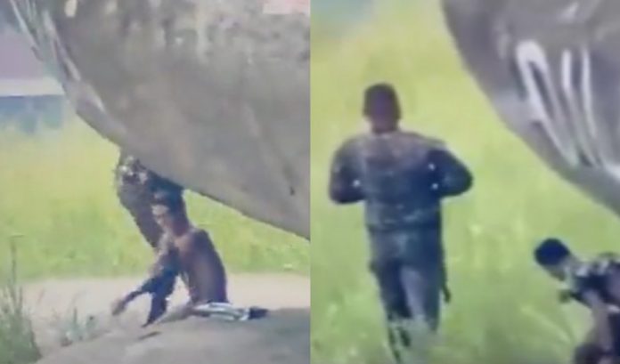 Militares são flagrados em atividade suspeita em baixo de pedra