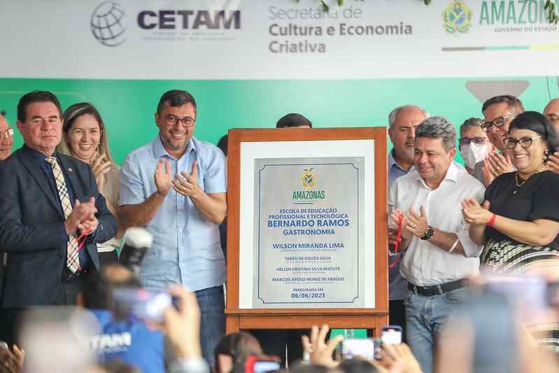 Wilson Lima inaugura primeira Escola de Educação Profissional e Tecnológica de Gastronomia do Amazonas