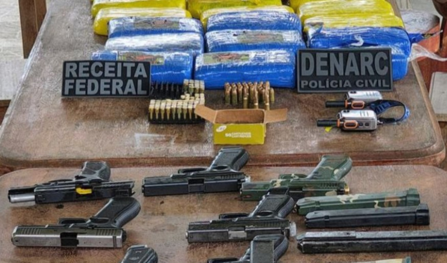 Polícia encontra drogas e arsenal escondidos em sítio no Km 14 da BR-174