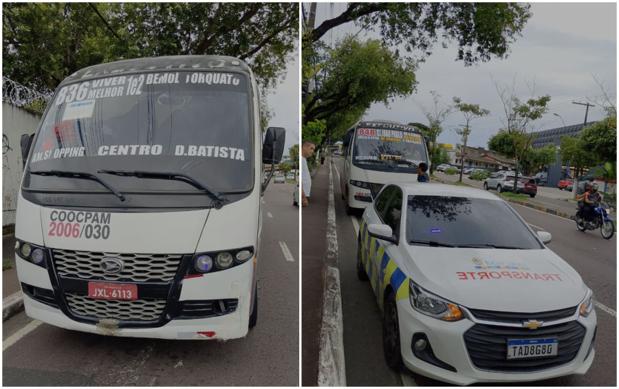 Motorista de Executivo é flagrado sem habilitação na Av. Djalma Batista
