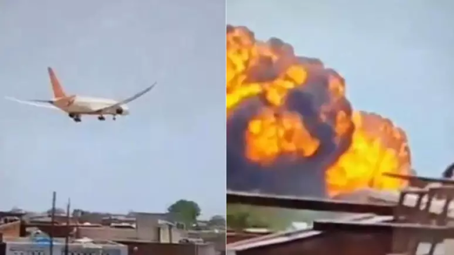 Avião da Air India com 242 a bordo cai após decolagem; mais de 200 mortos