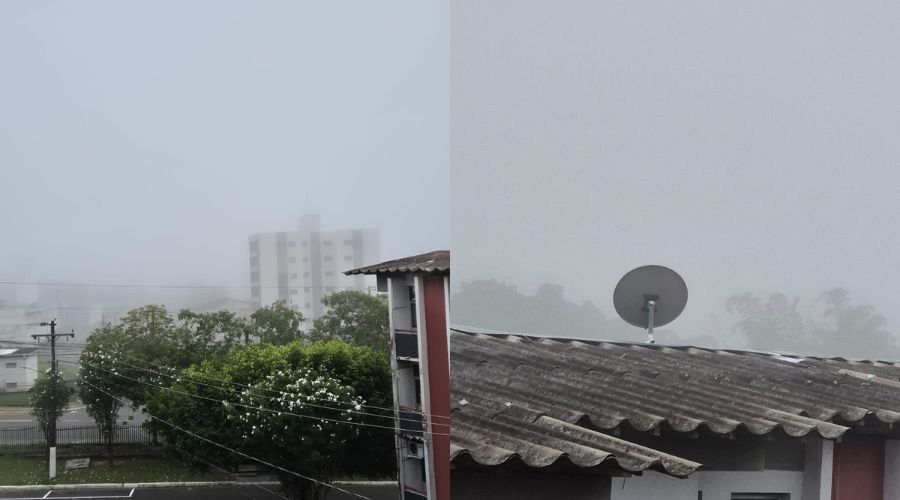 Após temporal, Manaus amanhece encoberta por 'neblina' nesta segunda-feira