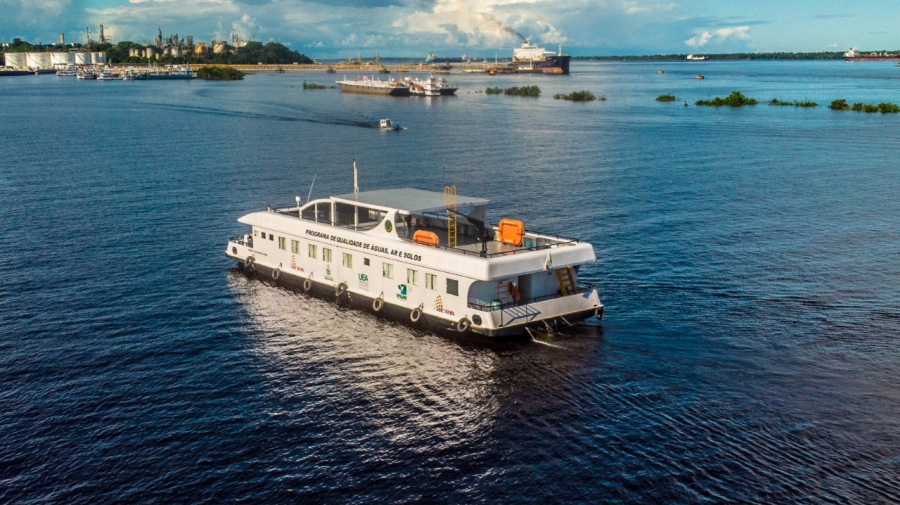 Barco-laboratório patrocinado pelo Grupo Atem inicia expedição rumo COP 30