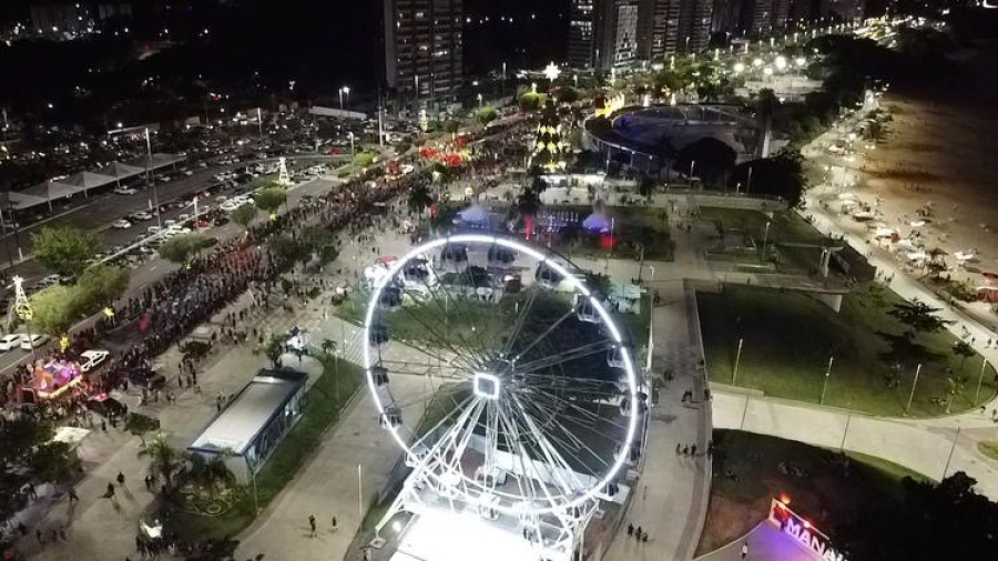 Prefeitura de Manaus emite nota repudiando ato de vandalismo que causou interrupção de Roda-Gigante na Ponta Negra