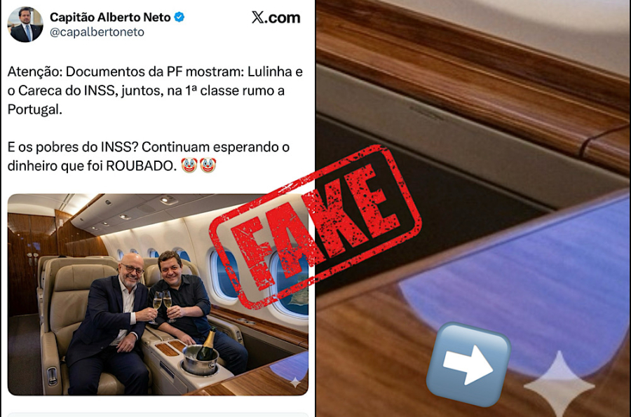 Deputado Alberto Neto usa imagem de inteligência artificial para acusar filho de Lula