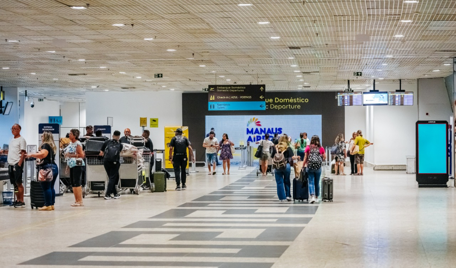 Aeroporto de Manaus terá 206 voos e mais de meio milhão de passageiros na alta temporada 2025/2026