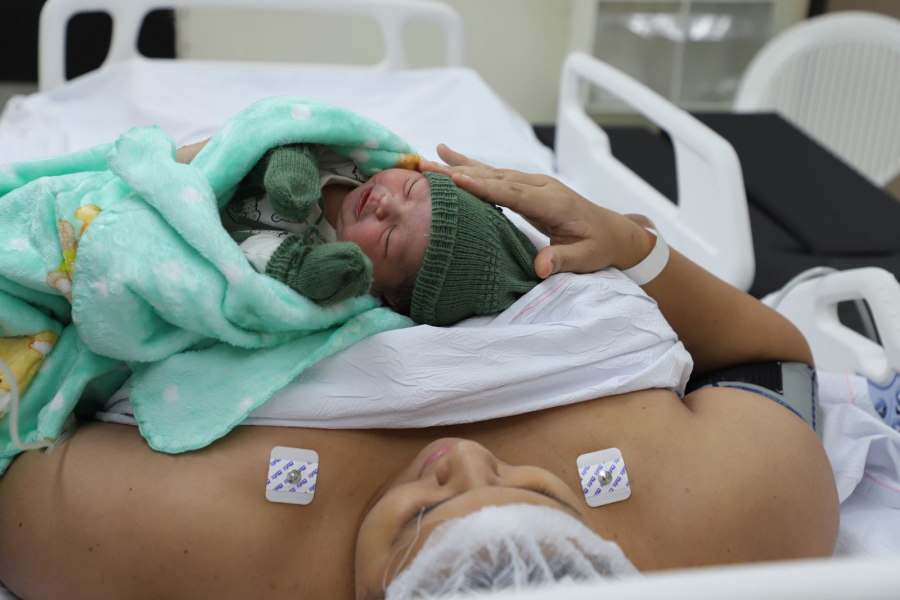 Primeiro bebê de 2026 em Manaus é um menino: Pedro Henrique