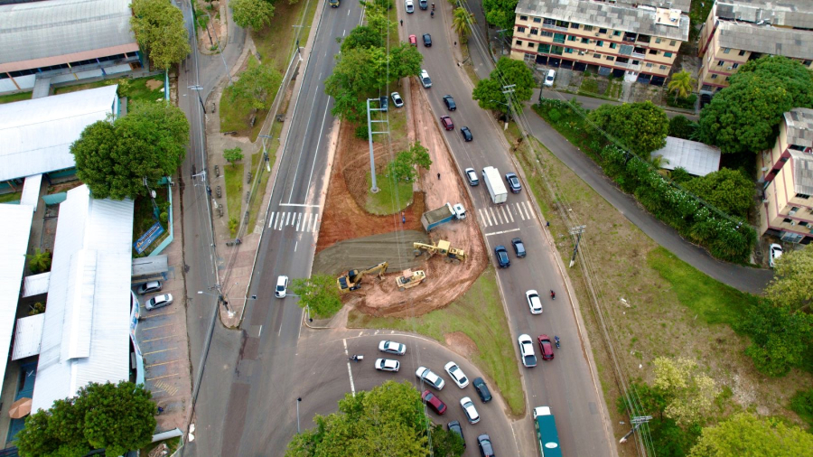 Prefeitura avança com a construção de novo complexo viário na zona Oeste de Manaus