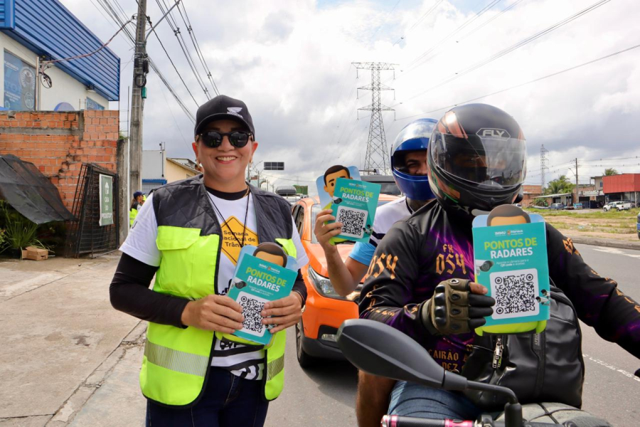 Prefeitura intensifica ações educativas para orientar motoristas sobre novos radares que vão operar a partir de 1º de fevereiro em Manaus