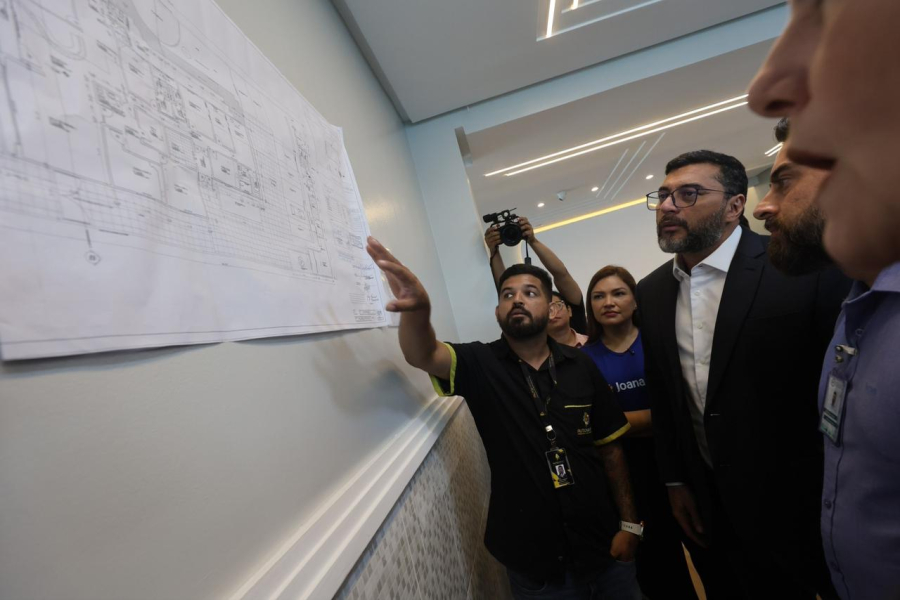 Governador Wilson Lima vistoria obras do Centro de Atenção Integral Juventude TEA, em Manaus