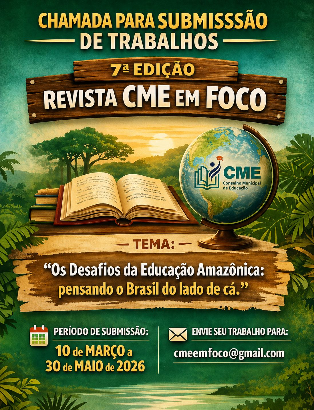 Conselho Municipal de Educação recebe material de educadores para a revista ‘CME em Foco’