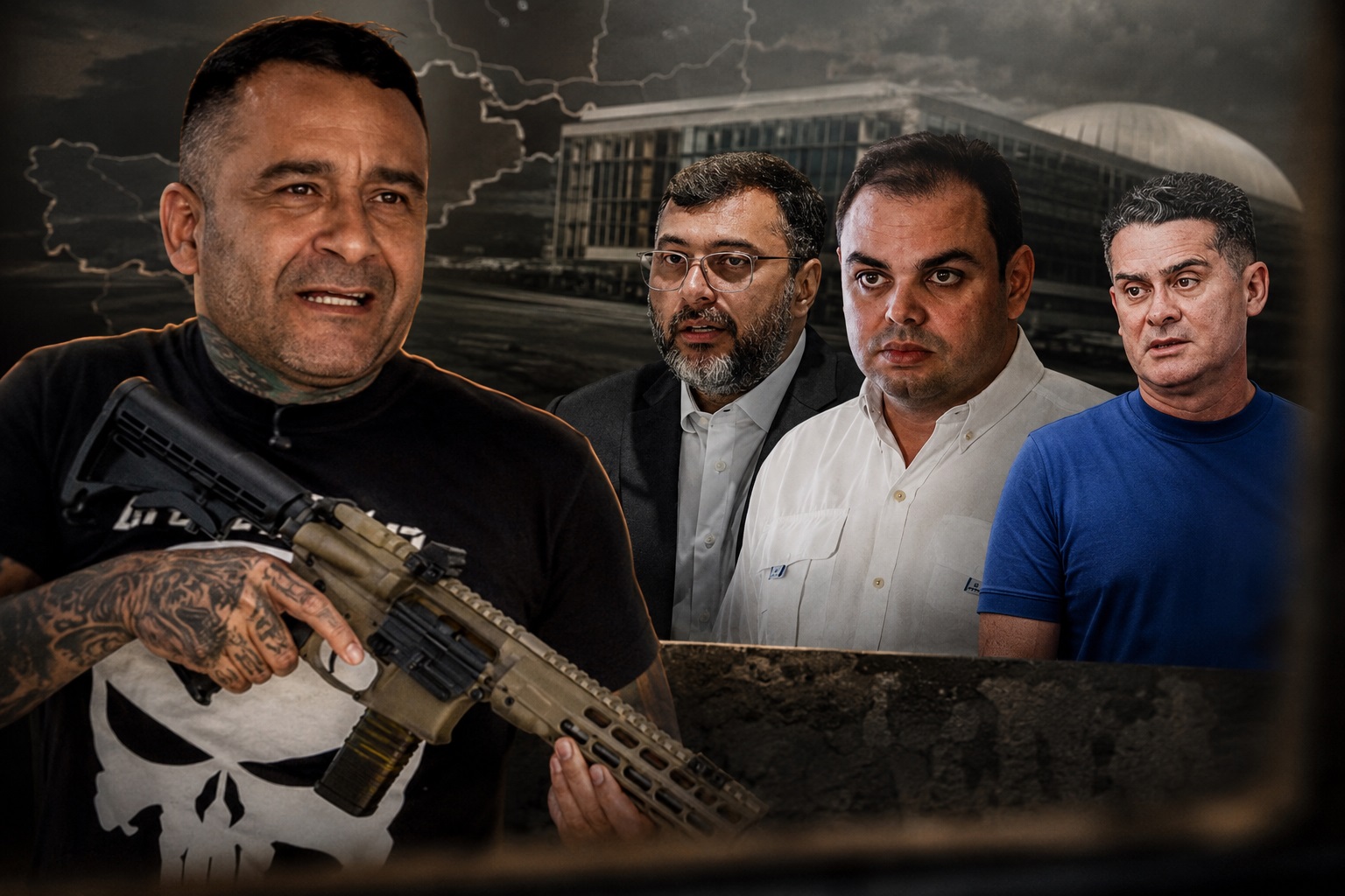 TRE-AM manda Salazar retirar vídeo em que aparece armado contra Cidade, Wilson e David