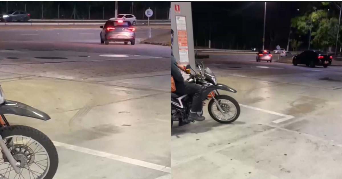 Motorista de aplicativo tem carro roubado durante assalto em posto no bairro Tarumã