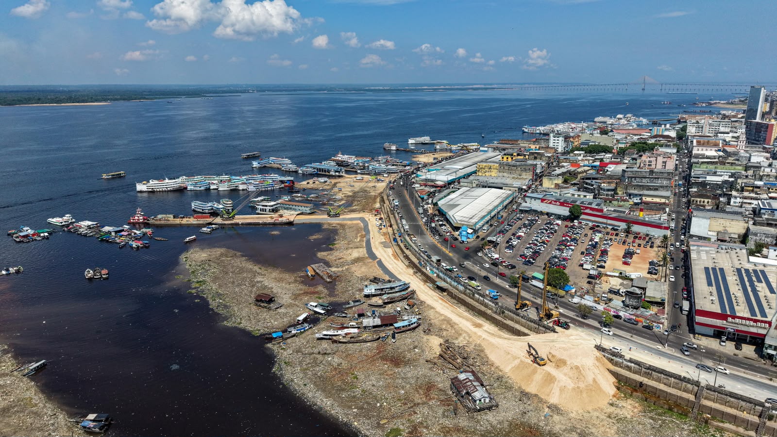 Rio Negro está 6,2 metros acima da vazante recorde registrada em 2024