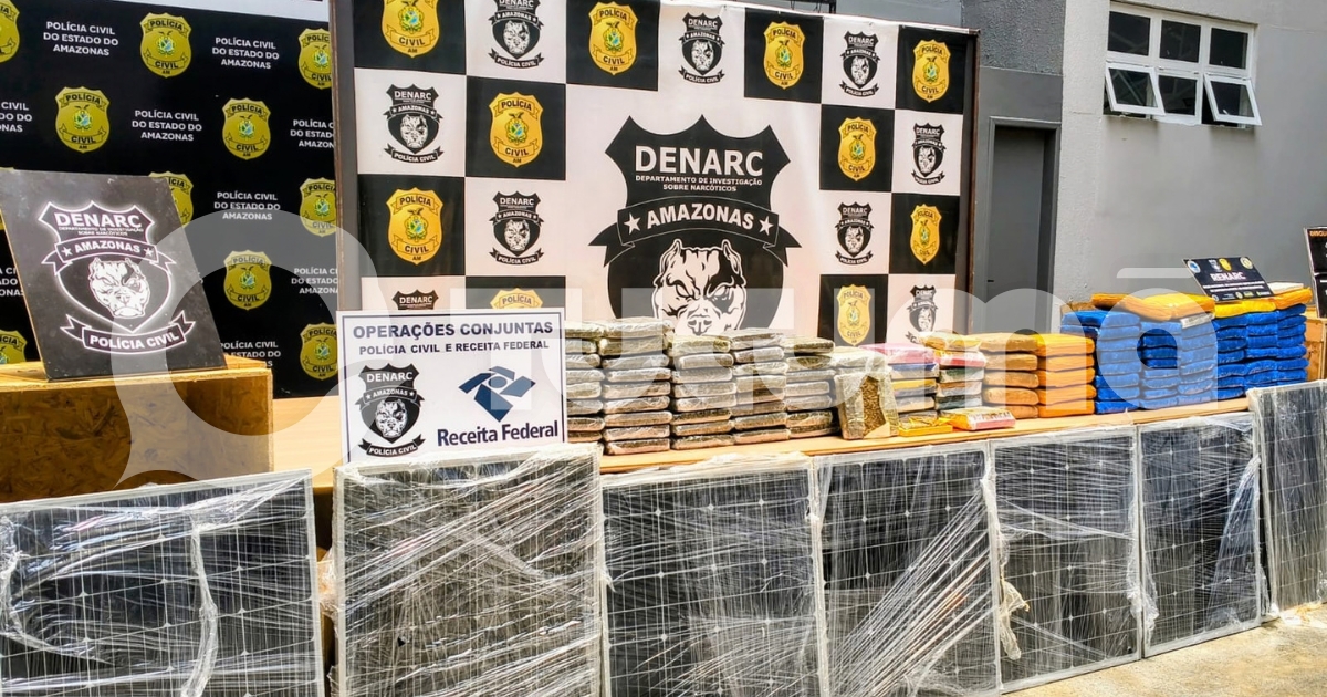 Carga com drogas com destino a São Paulo é apreendida em Manaus