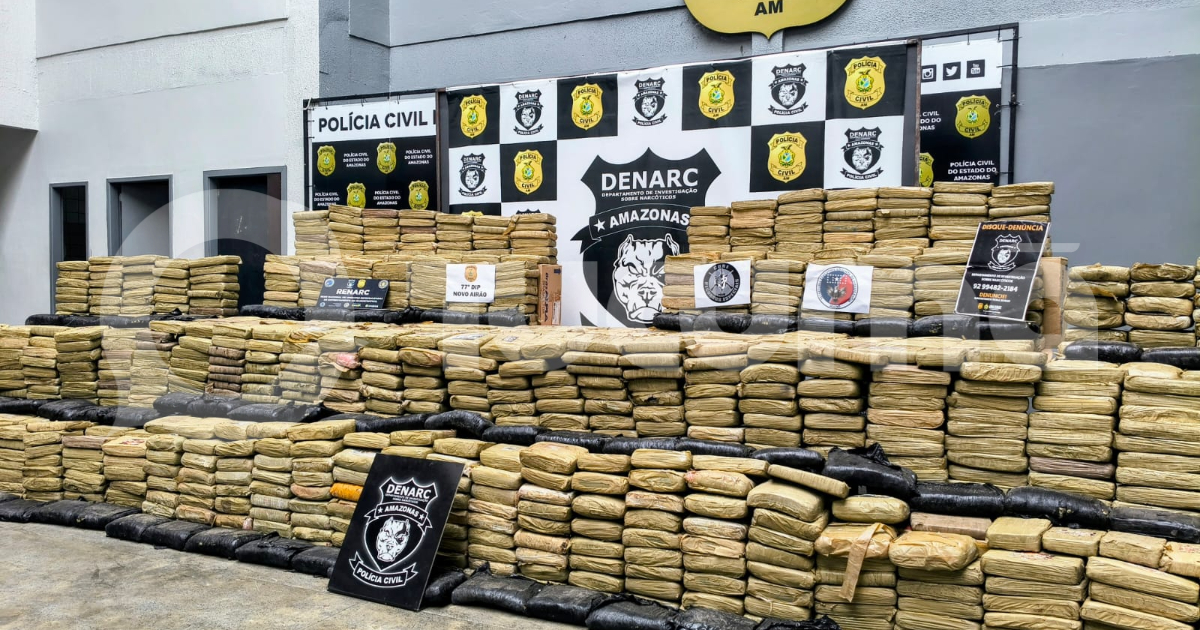 Mais de uma tonelada de droga é encontrada em sítio no interior do Amazonas
